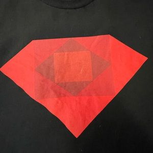 Diamond large black t shirt